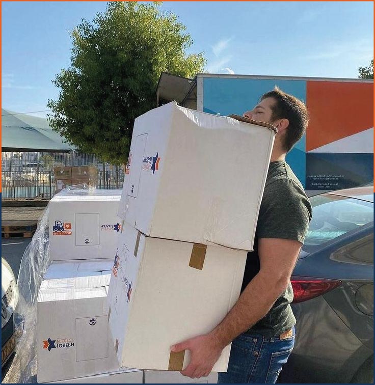 Joseph Project International local surplus collection and humanitarian distribution in Israel